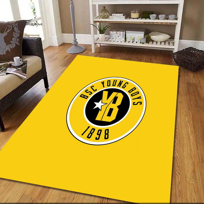 BSC Young Boys Flannel Pattern Square Carpet,Area Rug,Carpet Rug for Living Room Bedroom Sofa Playroom Decor,Non-slip Floor Mat