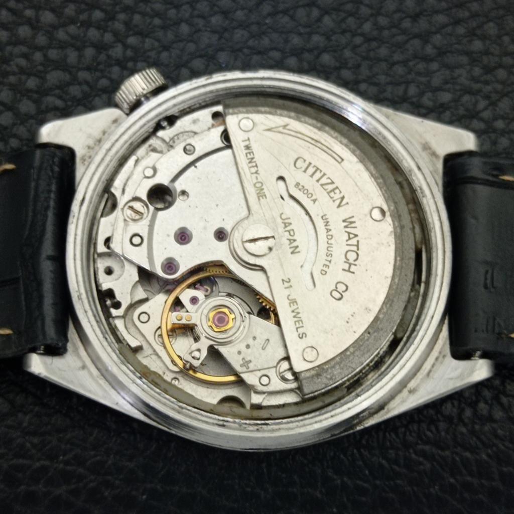 AUTOMATIC VINTAGE CITIZEN 8200 JAPAN MENS ORIGINAL DIAL WATCH A702152-5 R208-a702152