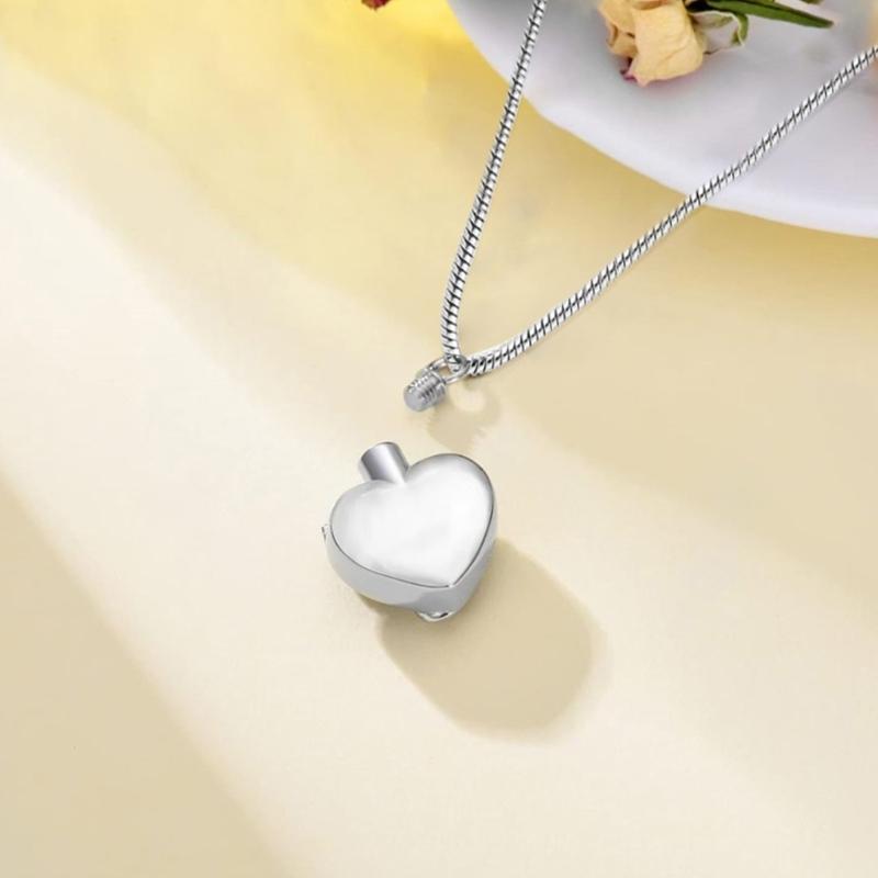 Мемориальное ожерелье, контейнер для праха, медальон, кремационное украшение на шею для праха/волос, элегантное ожерелье-медальон для женщин и мужчин