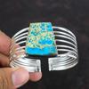 Blue Sea Sediment Jasper Cuff Bracelet 925 Sterling Silver Bangle Handmade Decent Bangle Adjustable Gemstone Cuff Bracelet Engagement Gifts