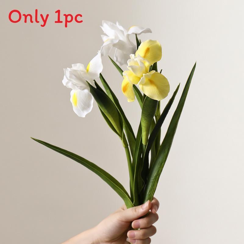 Realistic Pu Irish Iris Flower For Outdoor Events Home Office Decoration Gift