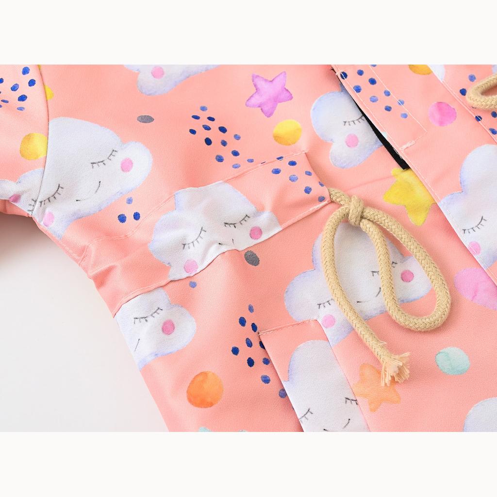 Повседневная модная ветровка для девочек, детская куртка с капюшоном и завязками, куртка, кардиган Yankee, топы