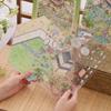 Oversized Chinese House Decals, 3D Stacked Scenes, Traditional Scrapbooking Supplies