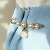 6Pcs Premium Faux Pearls Brooch Pin Wardrobe Accessories For Dresses Hats Shawls - Romantic Valentines Day Accent Elegant Temperament Decorations