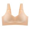 Latex D jelly soft support gathering underwear women's seamless one-piece no-steel ring adjustment sports thin bra