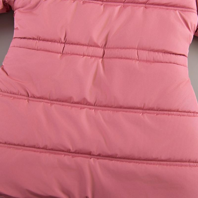 Детская одежда Зимние длинные пальто для девочек Куртки с хлопковой подкладкой Толстая верхняя одежда с капюшоном для детей Одежда для девочек