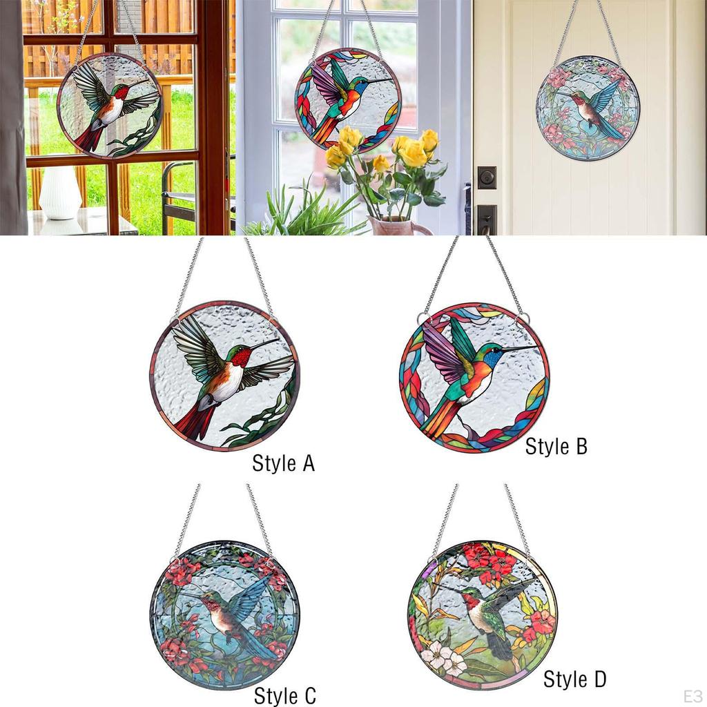 Beautiful Glass Bird Wall Decor for Home and Garden