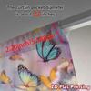 2 шт., Шторы с плоской 2D-печатью (Без Рода) ButterflyGarden Современные Креативные Шторы Универсальная Тканевая Штора Подарки