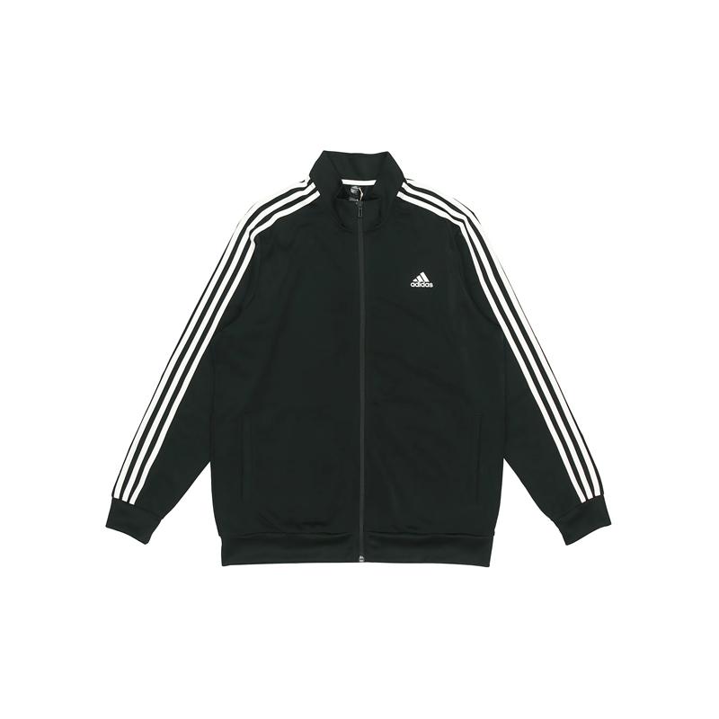 adidas Модная повседневная ретро полосатая куртка с логотипом унисекс куртка черного цвета H46066