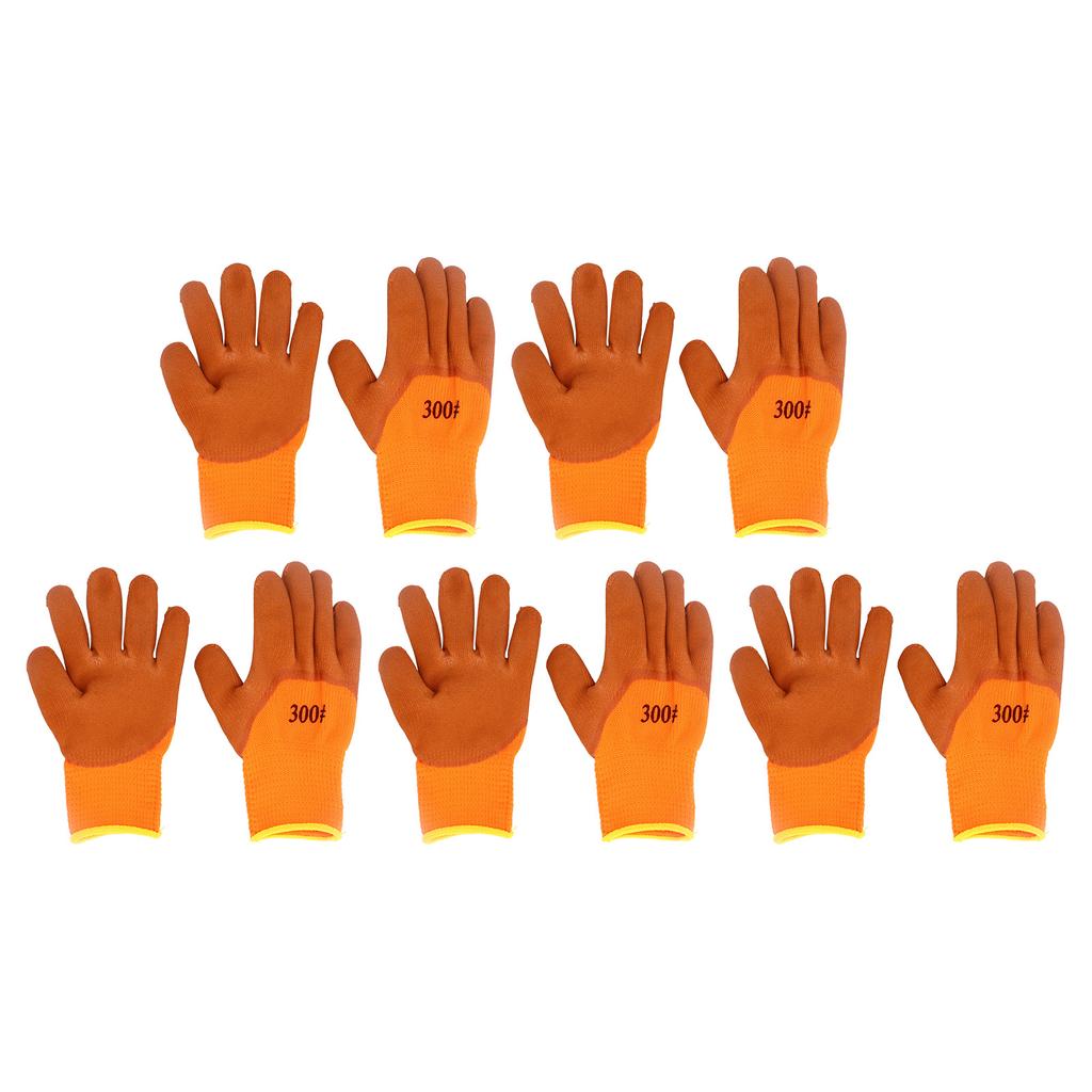 5 пар зимних рабочих перчаток износостойкие нейлоновые теплые перчатки утолщенные термоперчатки для холодной погоды