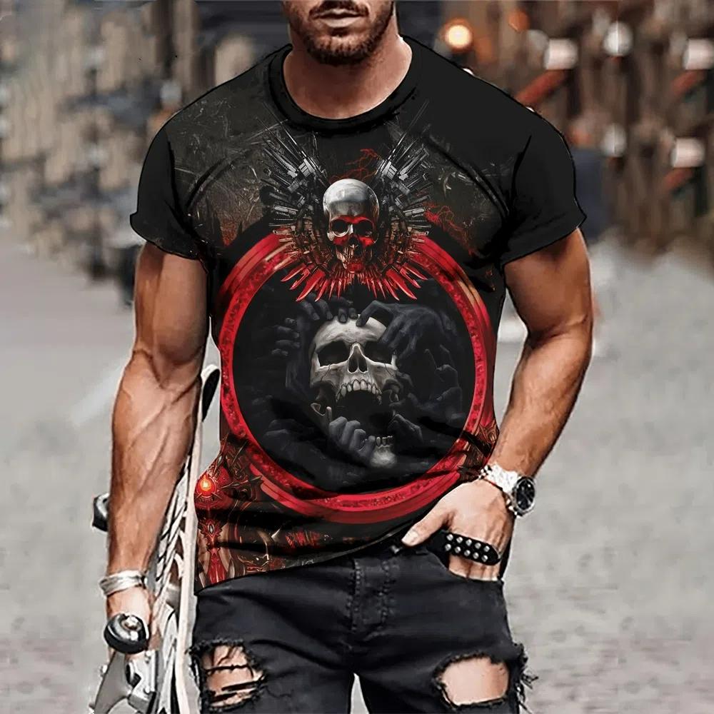 XXS-6XL Футболки больших размеров Летние винтажные мужские топы Повседневные мужские футболки с коротким рукавом Мужская одежда больших размеров Пуловеры