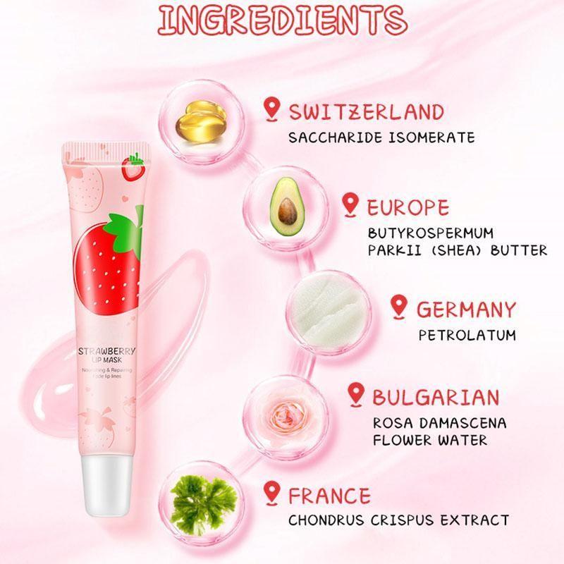 Увлажняющий бальзам для губ Sweet Strawberry Lip предотвращает сухость и растрескивание, делая губы нежными и эластичными.