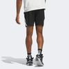 Adidas Pro Block Color Block Logo Elastic Waist Basketball Shorts Men Shorts Black IX1850
