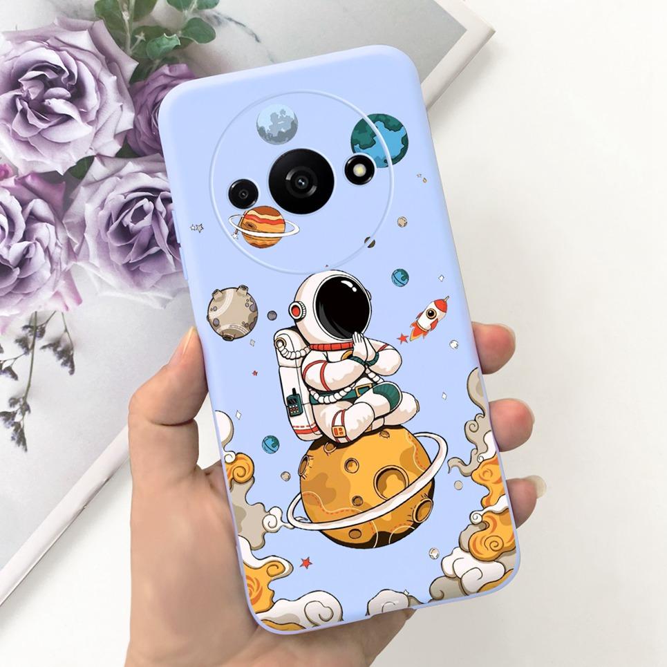 Задняя крышка для Xiaomi Redmi A3 4G Мультяшные животные Мультяшная раскраска Funda Etui для Xiomi RedmiA3 A 3 Мягкий ТПУ Силиконовый чехол