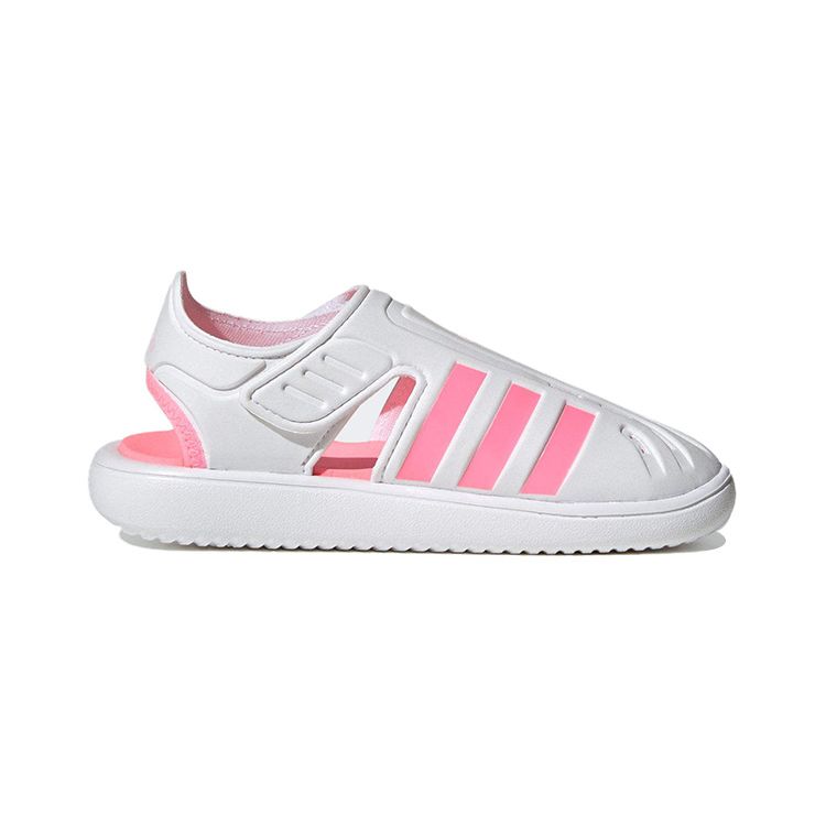 Adidas Летние сандалии с закрытым носком J White Beam Розовые детские кроссовки Cloud-White Clear-Pink H06320
