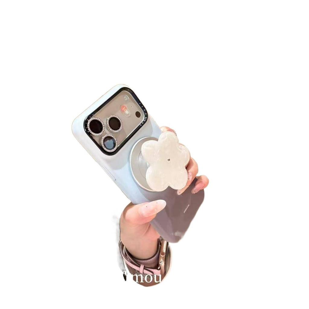 Корейский градиентный сине-черный чехол для телефона Apple 17promax с магнитной притяжкой, противоударный, новый, для 16pro15