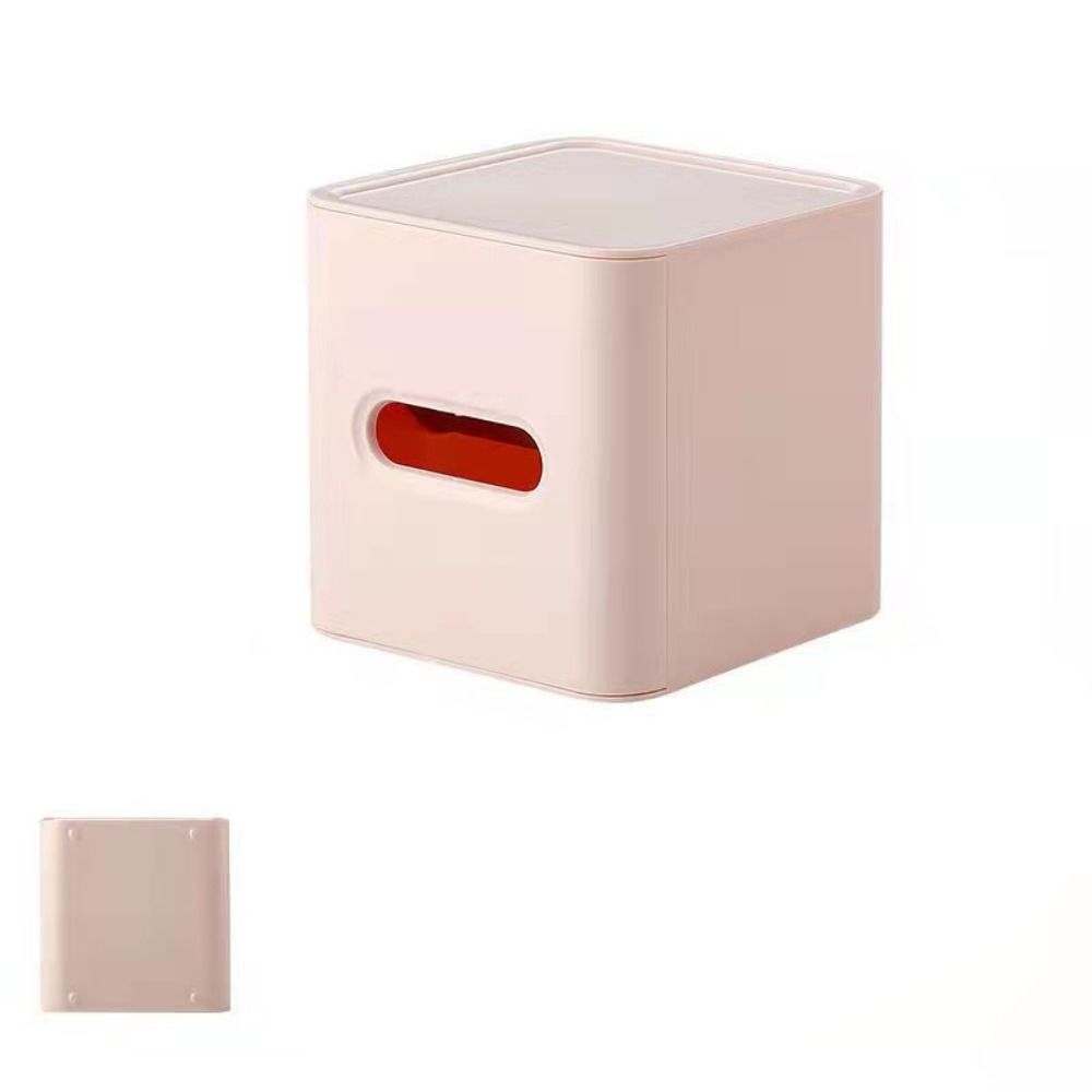 Plastic Square Napkin Box Simple Desktop Tissue Box Modern Roll Paper Holder Bathroom