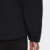 adidas Однотонная куртка с капюшоном и графическим логотипом, женская верхняя одежда, черная HT8712