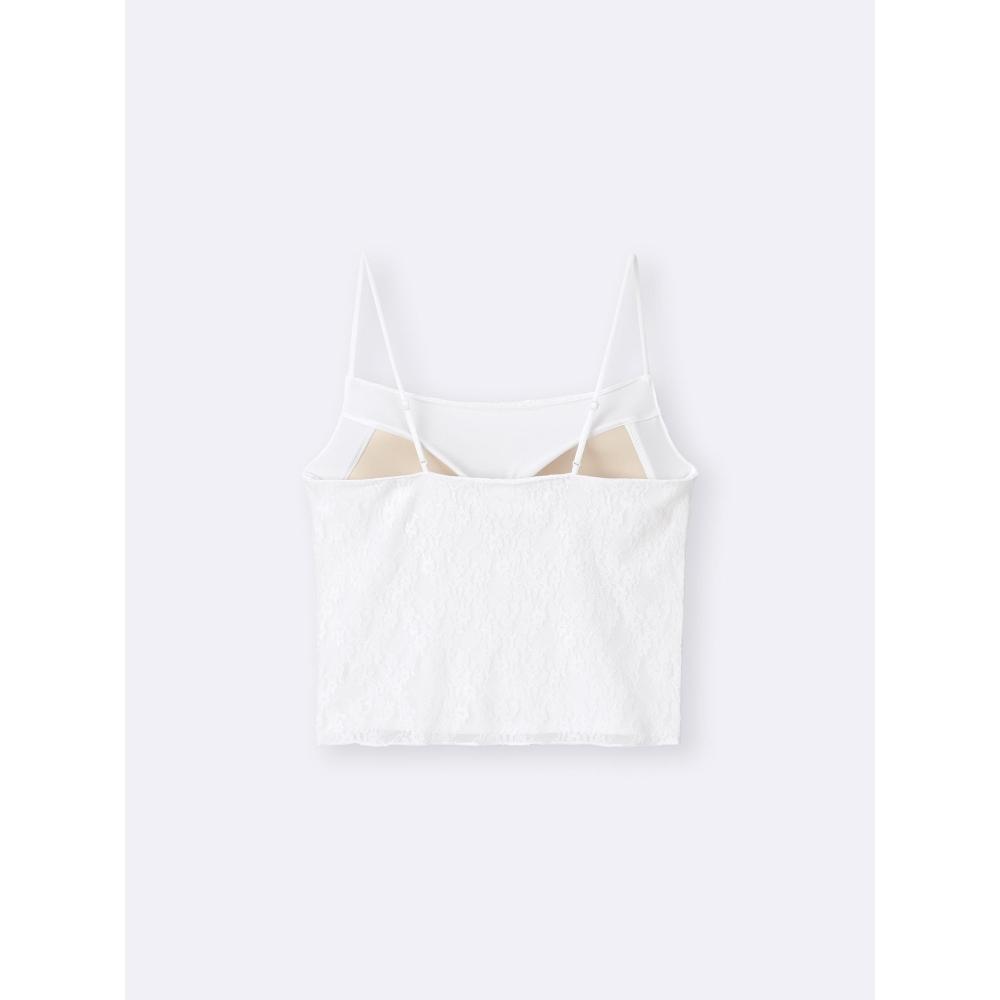 GU by Uniqlo Укороченная кружевная майка с ощущением бюстгальтера