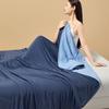 Blue Cooling Summer Quilt,Lightweight Air Condition Comforter,Double Side Cold Blanket For Home 150*200Cm Thin Quilt
