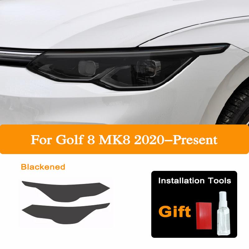 Высокое разрешение для Volkswagen VW Golf 7 8 MK7 2014-2025 Автомобильная фара черная защитная пленка задний фонарь прозрачная наклейка TPU
