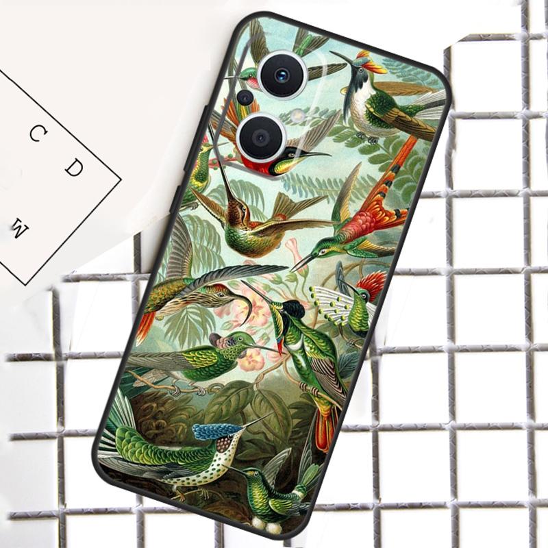 Чехол для телефона с колибри для OPPO Reno 13F 13 12 11 14 F 10 Pro 8T 7 8 Lite OPPO Find X9 X6 X5 X8 Pro