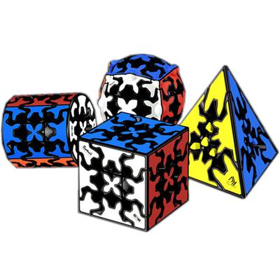 Новый Qiyi Gear Cube 3x3x3 Gear Cube 3x3 Пирамида, цилиндр, сфера, скоростные кубики, развивающая игрушка для детей