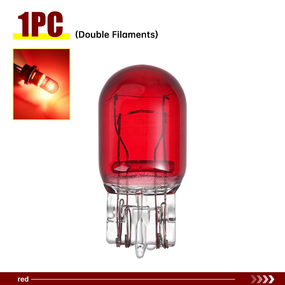 1 шт. T20 7440/7443 Сигнальная лампа 12V21W Прозрачное стекло ДХО Дневные ходовые огни Указатель поворота Стоп-сигнал Лампы стоп-сигнала заднего фонаря