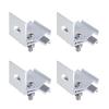 4pcs Aluminium Standing Seam Clamp for Solars Panel Installation On Metal Roofs Photovoltaic Brackets Daily Use