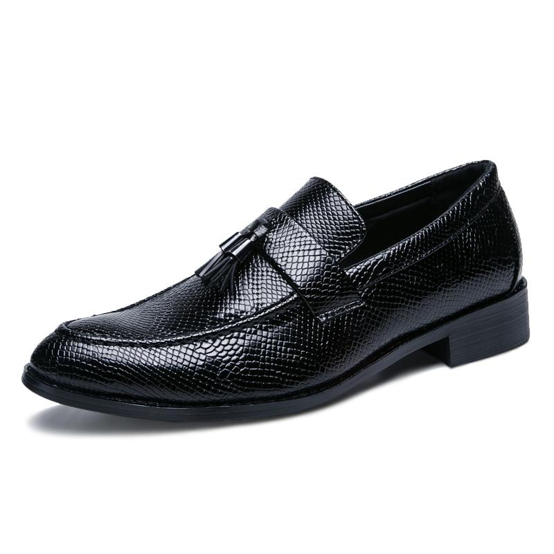 Luxury Brand Men's Genuine Leather Shoes Tassels Casual Shoes Fashionable Men's Loafers Versatile Flat Shoes Non Slip