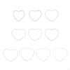 62KD Love Heart Shaped Catcher Rings Plastic Dreamcatcher Rings for Valentine's Day
