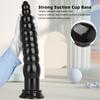 Black 32cm Pointed Extra Long Anal Plug for Outdoor Wear Anal Strip Practice Anal Torture Tool Anal Expansion Tool