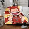 1pc SLAM DUNK Flannel Throw Blanket HD Printed Lightweight Soft Warm All Season Blanket for Sofa, Bed, Travel, Camping Machine Washable