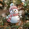 Christmas Snowman Pendant Acrylic Cartoon Snowman Hanging Ornaments Holiday Christmas Tree Hanging Snowmen for Home Decor