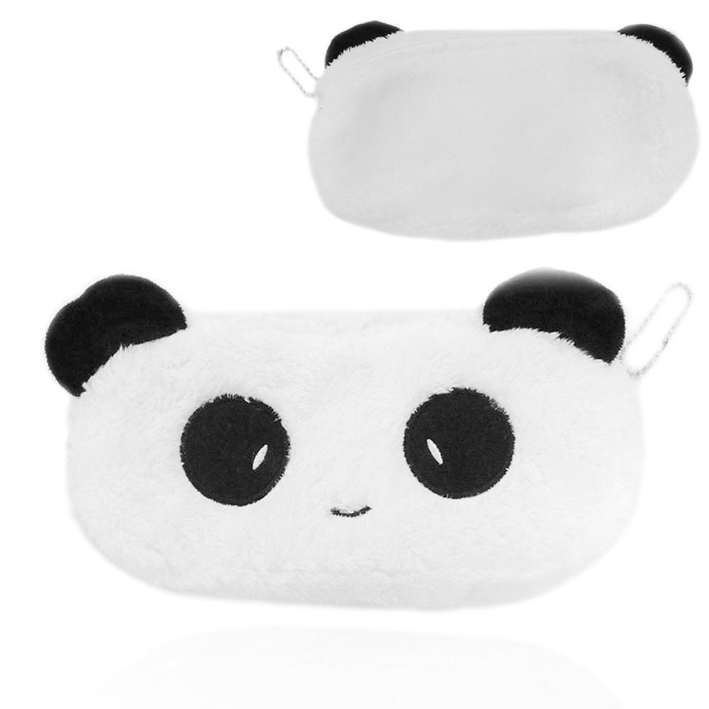 Wallet Soft Plush School Supplies Pen Pocket Cosmetic Pouch  Zipper Bag Cartoon Panda Pencil Case