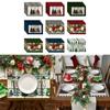 Place Mat Christmas Themed Placemat Table Mats for Family and Friends Gift Christmas Festive Home Decor