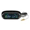 Digital LCD 2 in 1 Gauge Water Temp+Voltage Gauge Water Temperature Meter With Flashing Alarm Voltmeter For Car Truck Vehicle