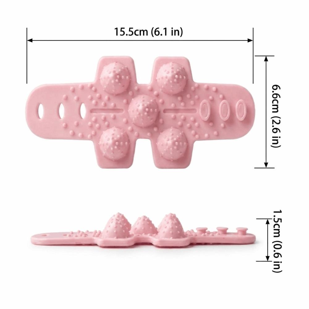 Soft Silicone Steering Wheel Wrap Dense Raised Particles Steering Wheel Grip Strap Long Trips