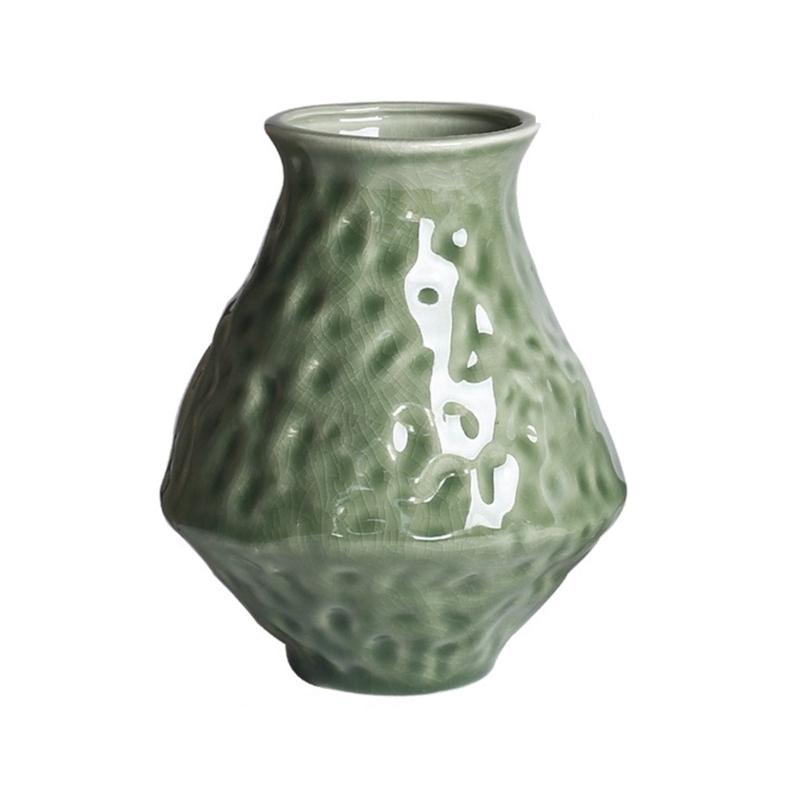 Artisanal Textured Ceramics Flower Arrangement Vases Organic Imperfects Design for Modern Styling