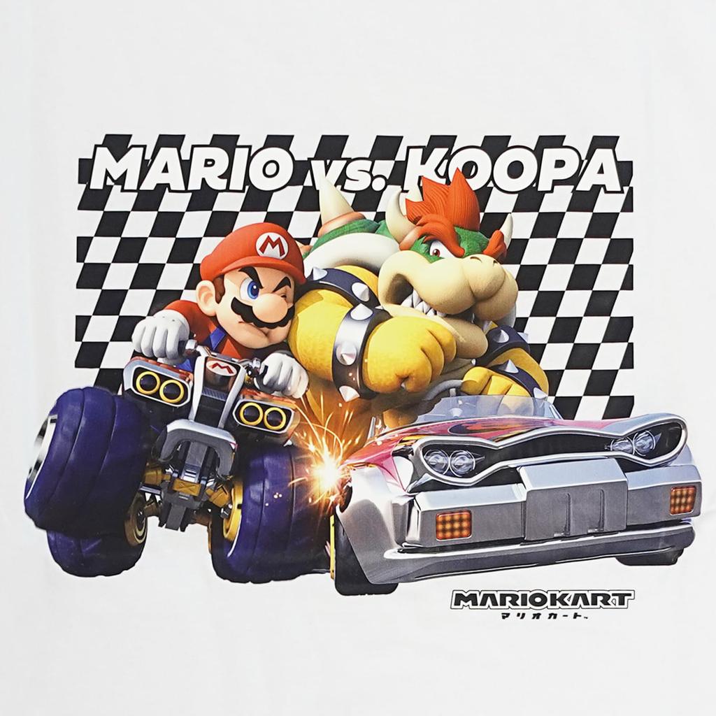 Fine Plus Футболка с коротким рукавом Mario Kart Mario Bowser 3D Racing Мерч с принтом персонажей