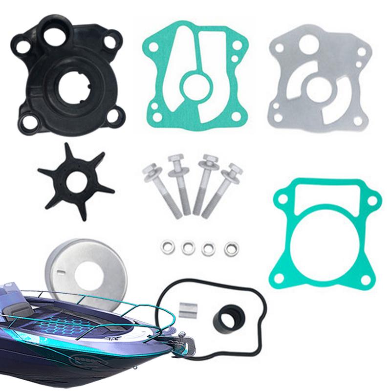 Комплект для замены крыльчатки водяного насоса Детали подвесного мотора Замена крыльчатки водяного насоса для лодки Комплект для обслуживания крыльчатки водяного насоса