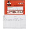 Wildon Time Record of Employees Book