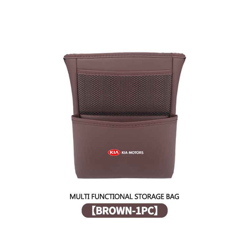 PODV6 Car Back Seat Hanging Storage Box Organizer Phone Pocket Pouch For KIA Sportage Rio Ceed Niro Soul Stonic Picanto Proceed