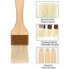 \u200b2-Pack Natural Bristle Pastry Brushes – Heat-Resistant Basting Tools for Oil & Marinade