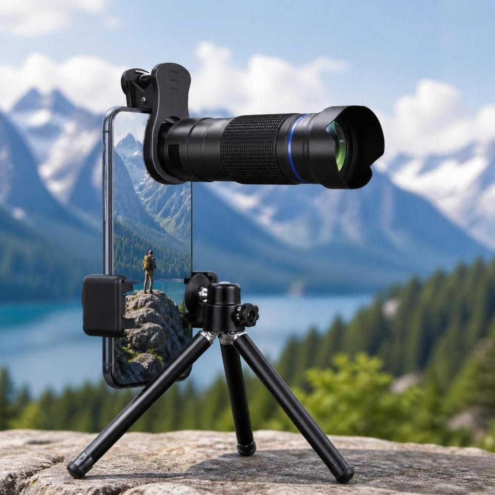 1set Large Aperture Phone Camera Lens Kit 36X Zoom Ultra Wide Angle Lens Outdoor Viewing