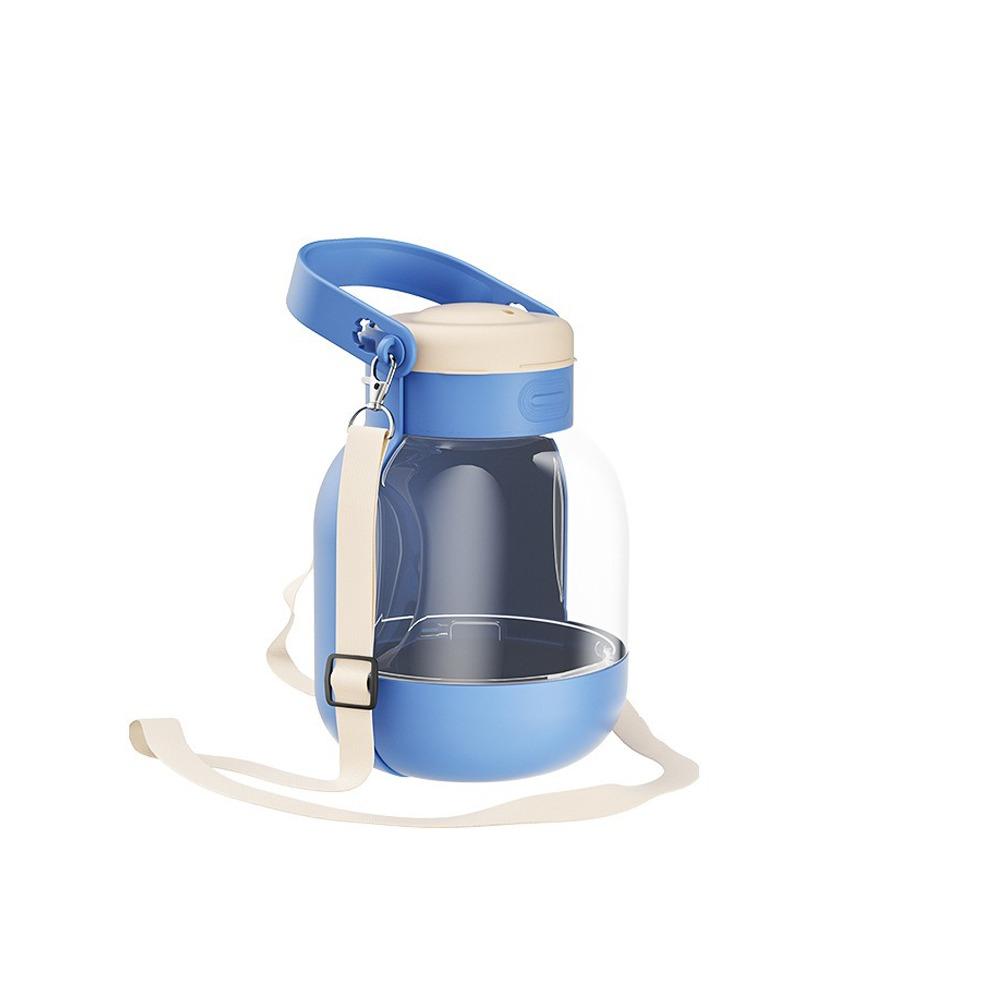 2 in 1 Design Dog Water Bottle Large Capacity Drinking Feeder Pet Drinking Bottle with Food Containe Leak-Proof