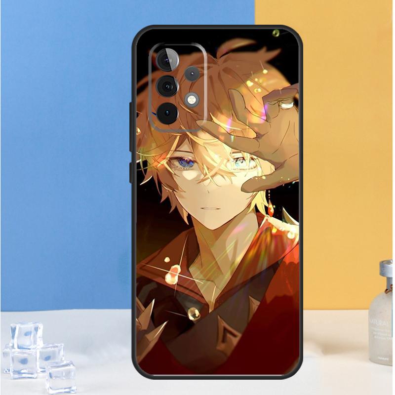 Чехол Genshin Impact Тарталья для Samsung Galaxy A05 A06 A13 A33 A53 A36 A26 A16 A54 A34 A14 A32 A52 A55 A35 A15 A56