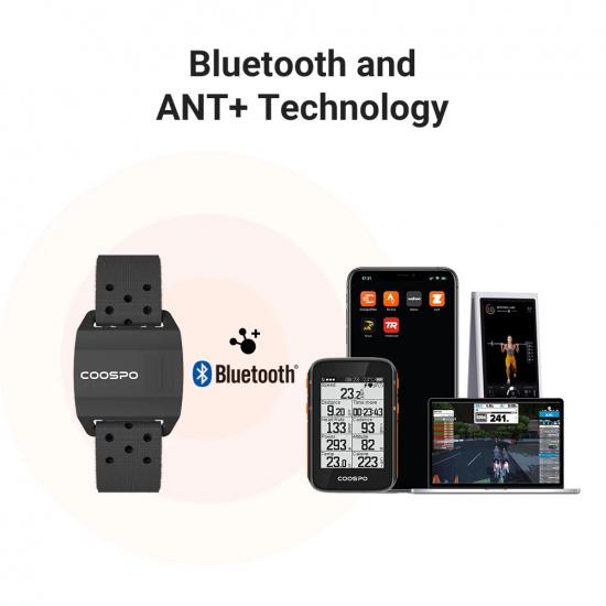 COOSPO монитор сердечного ритма оптический фитнес-датчик удара Bluetooth 4.0 ANT для велокомпьютера Garmin Wahoo