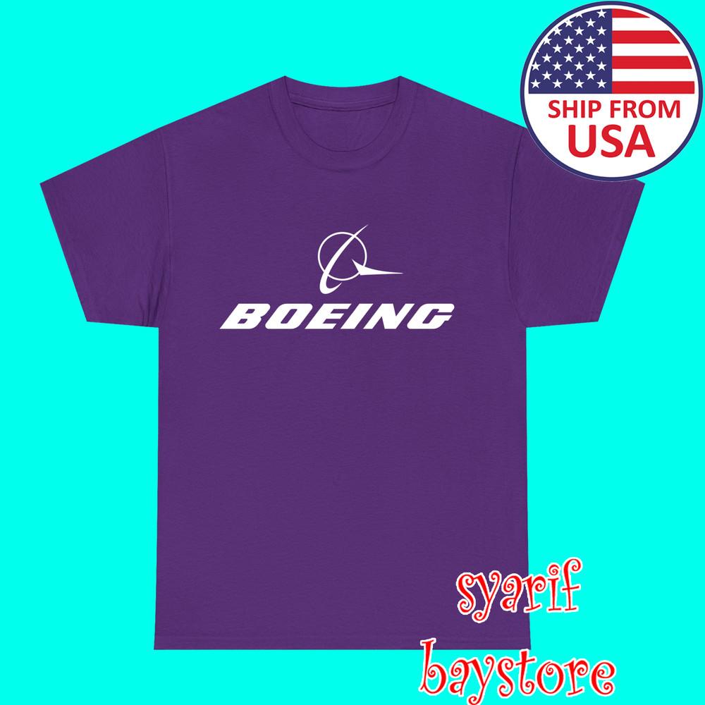Boeing Американские Авиалинии Мужской#039;s Фиолетовый Размер от S до 5XL Унисекс Футболка