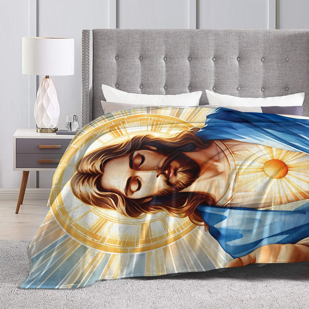 Cristo Jesus Blankets Quality Super Soft Throw Blanket Winter Girls Boys Home Decor Funny Bedspread